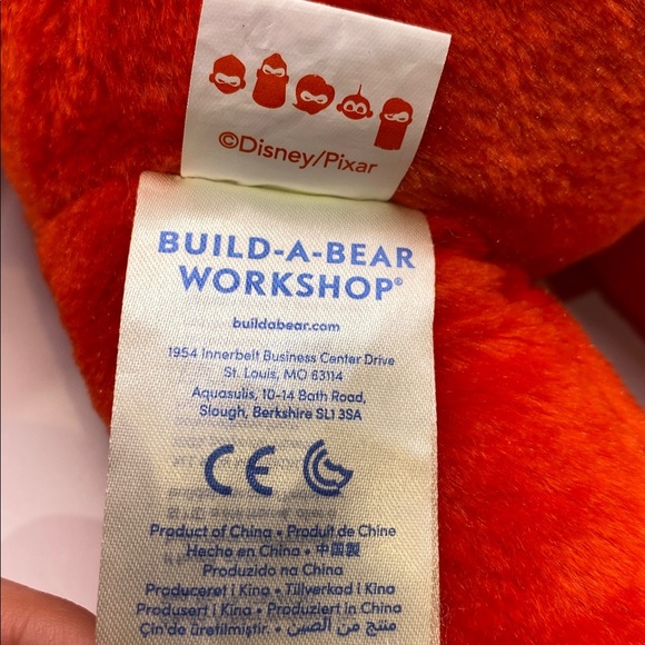 Build-A-Bear Disney The Incredibles 2 Red Plush Bear 16” Stuffed Animal Toy - Picture 5 of 7